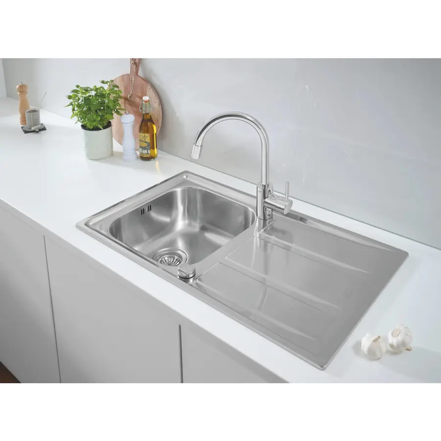 Мийка кухонна Grohe K400 31570SD0 + змішувач Grohe Concetto 32663001