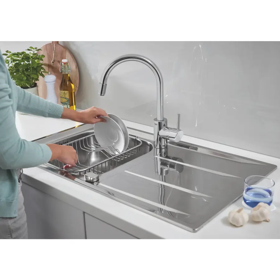 Мийка кухонна Grohe K400 31570SD0 + змішувач Grohe Concetto 32663001