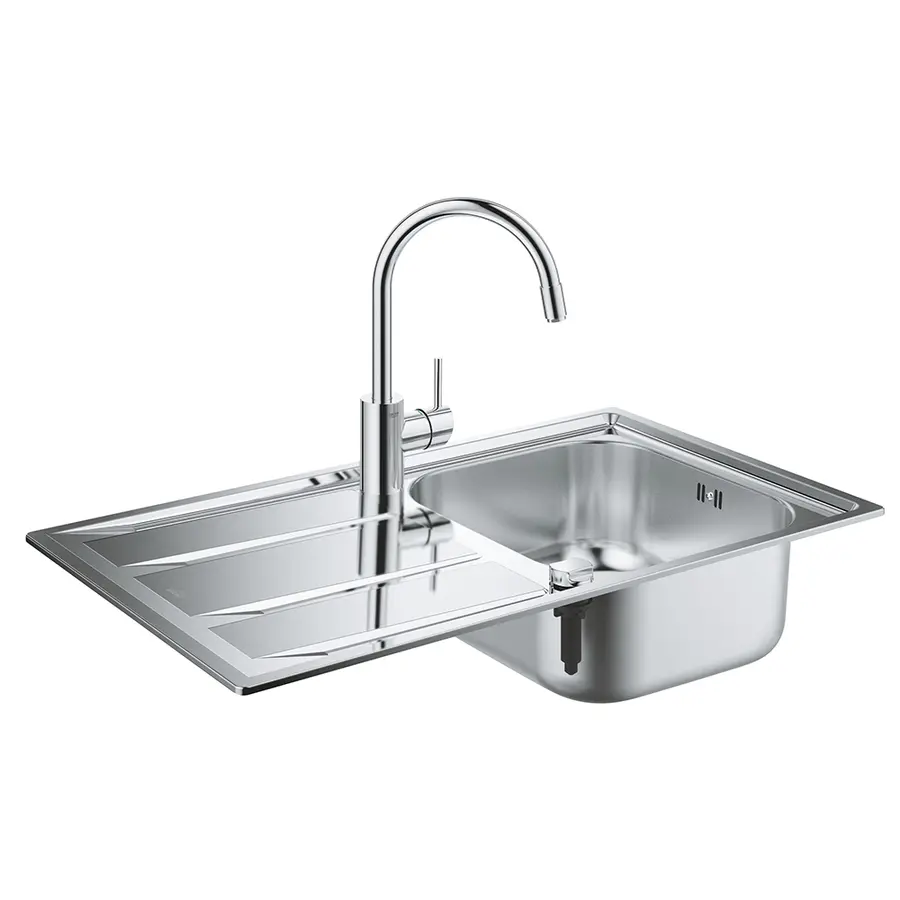 Мийка кухонна Grohe K400 31570SD0 + змішувач Grohe Concetto 32663001