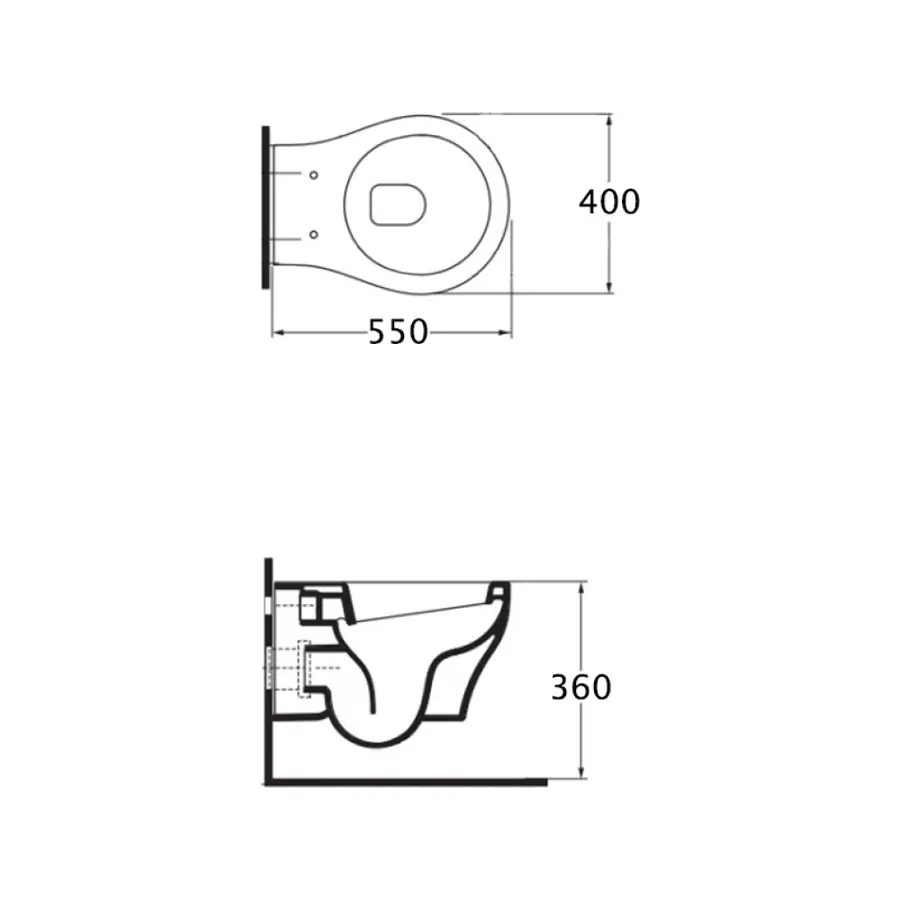 Унитаз подвесной Azzurra Victorian style JUB100B1SOSK