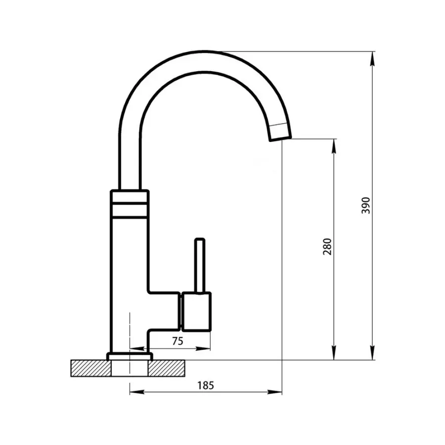 Кран для кухні проточний Qtap Elterna NKS 737 водонагрівач