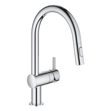 Змішувач для кухні з висувним виливом Grohe Minta 30348001