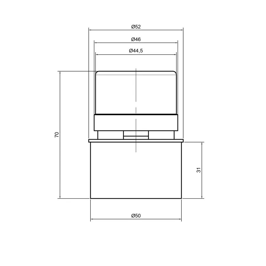 Воздушный клапан PPR канализационный TA Sewage 50