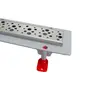 Трап линейный ANI Plast TLQ1385G "Бриз" с нержавеющей решеткой 835х49