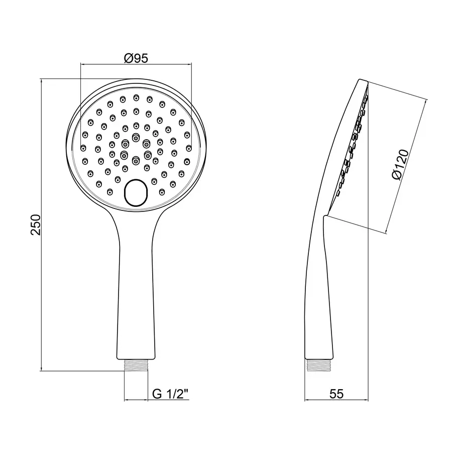 Лійка для ручного душу Qtap 09