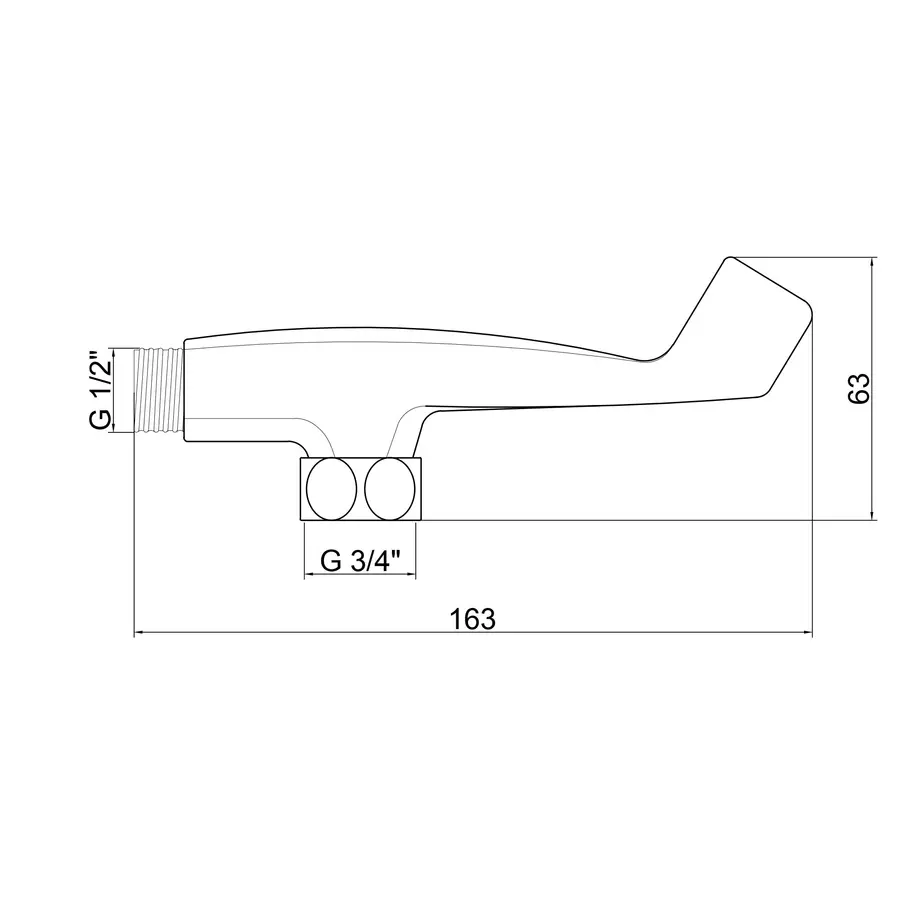 Кронштейн для ручного душа Lidz (CRM) 49 00 109 00