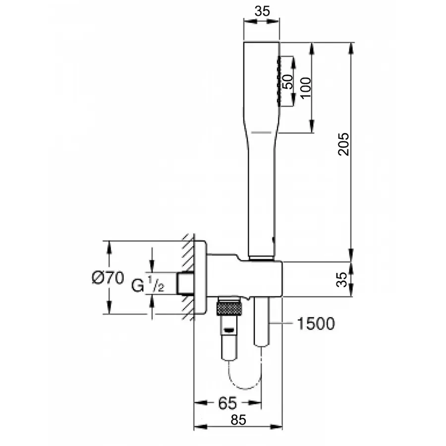 Душовий гарнітур Grohe Euphoria Cosmopolitan Stick 26404000