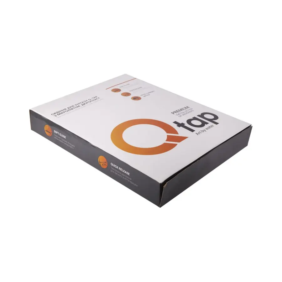 Сиденья для унитаза Qtap (Crow) с микролифтом Slim QT0599SC2170W