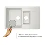 Кухонна гранітна мийка з додатковою чашею Lidz 780x495/200 STO-10 (LIDZSTO10780495200)