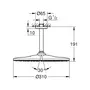 Лійка для верхнього душу з тримачем Grohe Rainshower Cosmopolitan 310 26560000