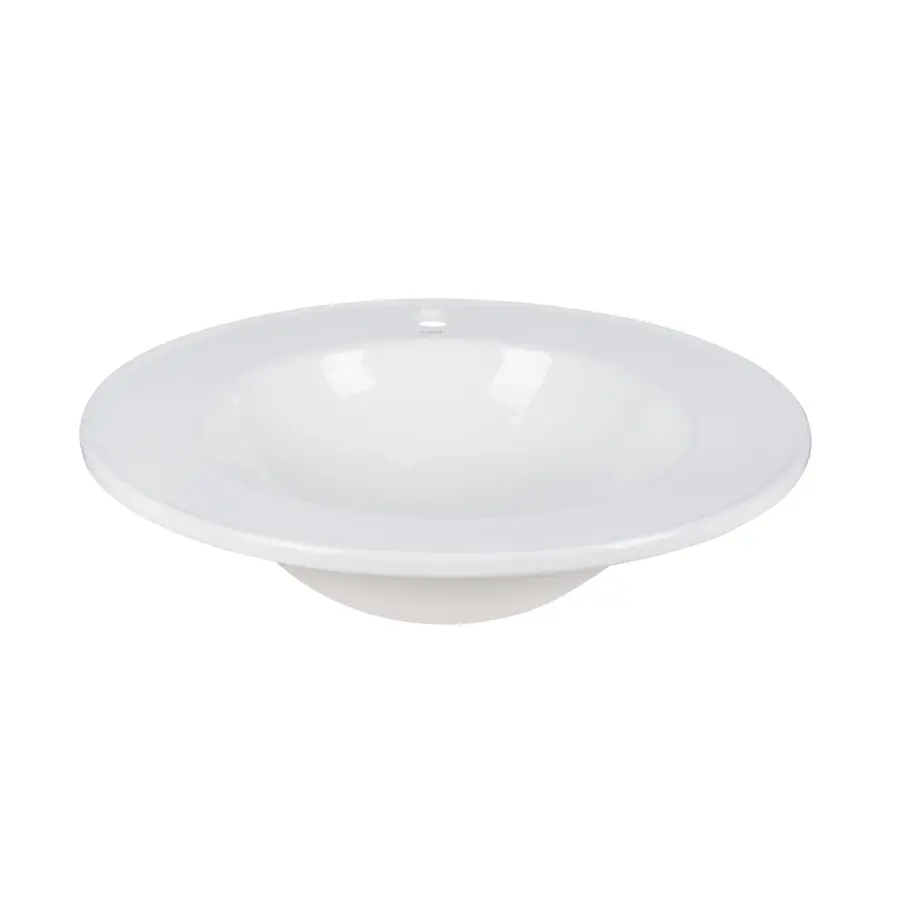 Раковина Qtap Stork 545x545x180 White з донним клапаном QT15116048W