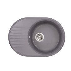 Кухонна гранітна мийка Qtap CS 7451 Grey (QT7451GRE471)