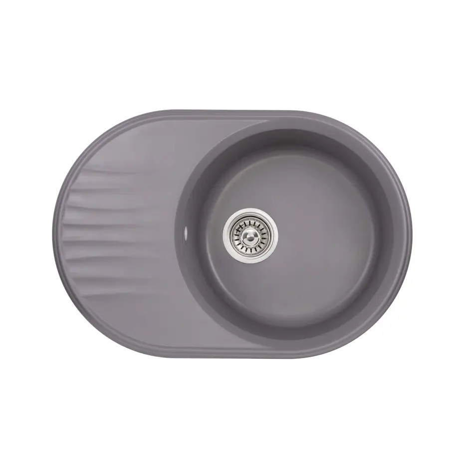 Кухонная гранитная мойка Qtap CS 7451 Grey (QT7451GRE471)
