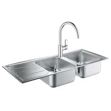 Мийка кухонна Grohe K500 31588SD0 + змішувач BauLoop 31368001