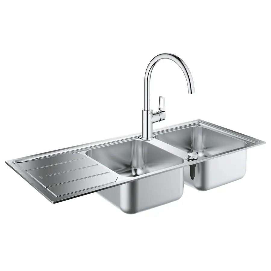 Мийка кухонна Grohe K500 31588SD0 + змішувач BauLoop 31368001