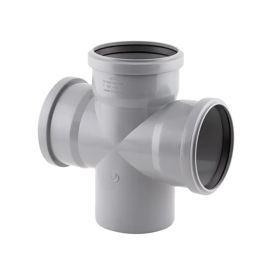 Крестовина канализационная TA Sewage 110, 90 °