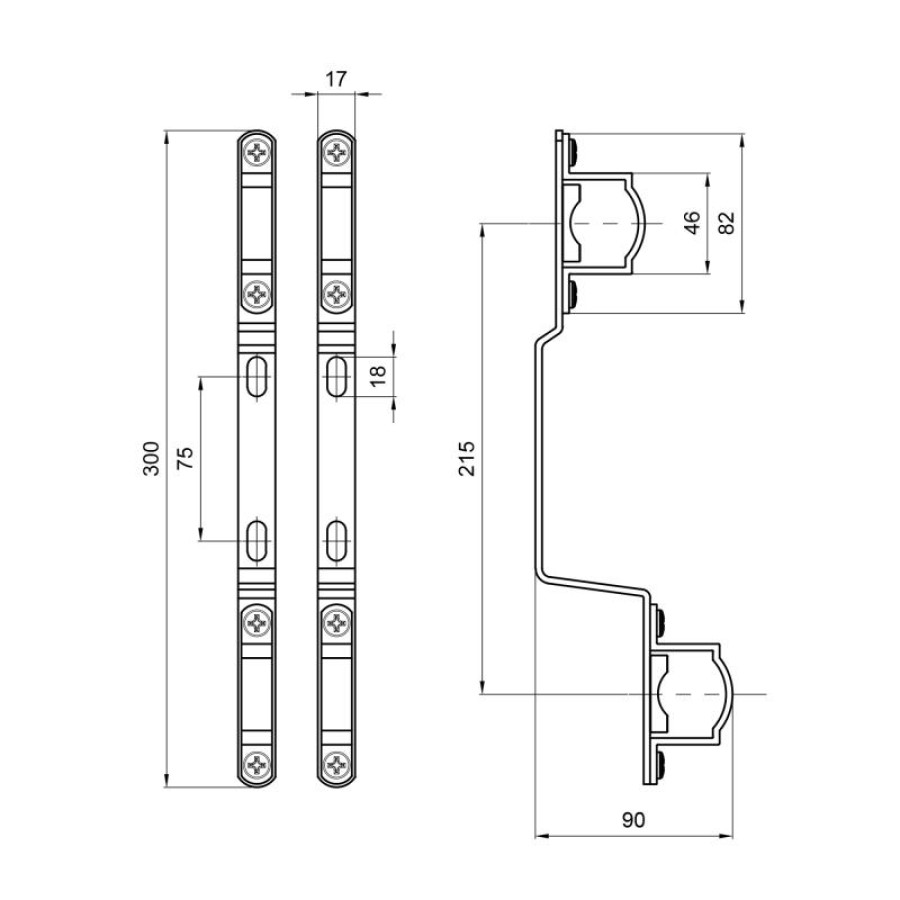 Кріплення для колектора SD Plus 1'' SD342