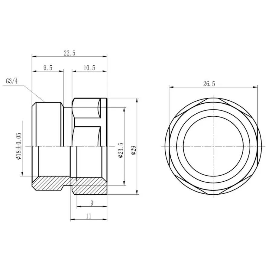 Муфта обтискна SD Forte 20х1/2" В SF171W2015