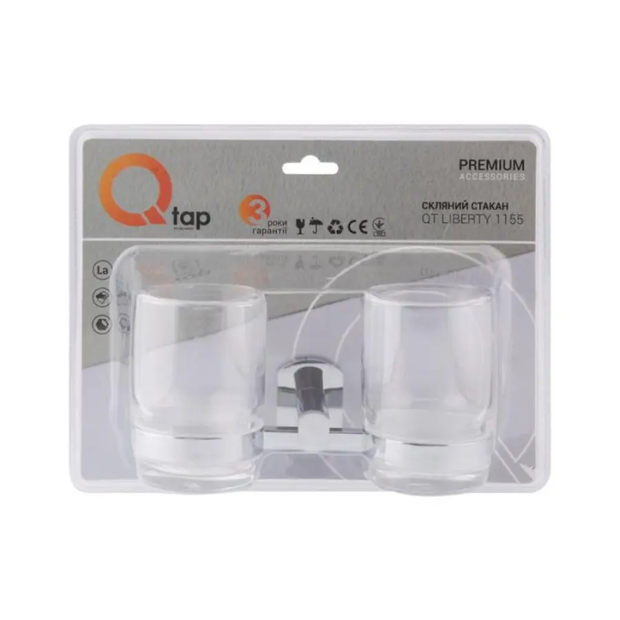 Склянка подвійна Qtap Liberty CRM 1155