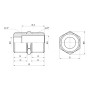 Ніпель подовжений SD Forte 1/2" SF35815L