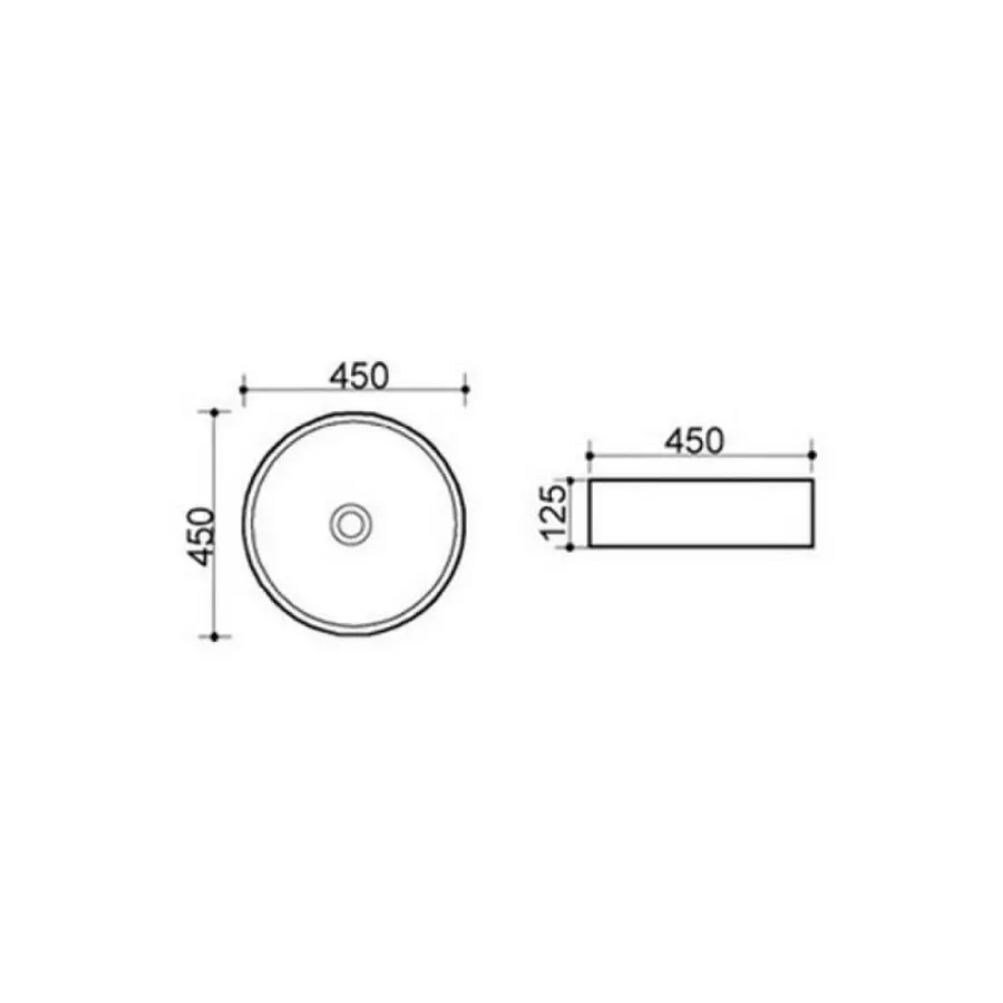 Раковина-чаша Q-tap Kalao WHI 4115/F008 з донним клапаном