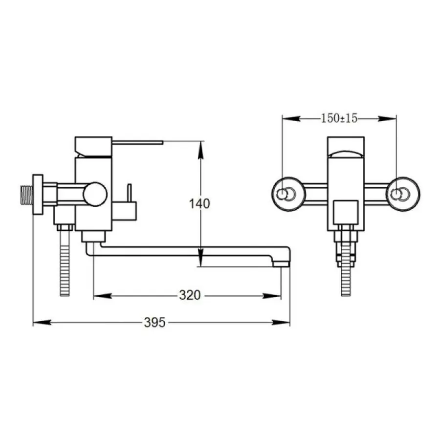Змішувач для ванни Imperial 31-005N-00