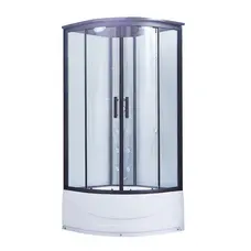 Гідромасажний бокс Lidz Majatek SBM90x90.BLA.HIGH.TR, скло прозоре 5 мм