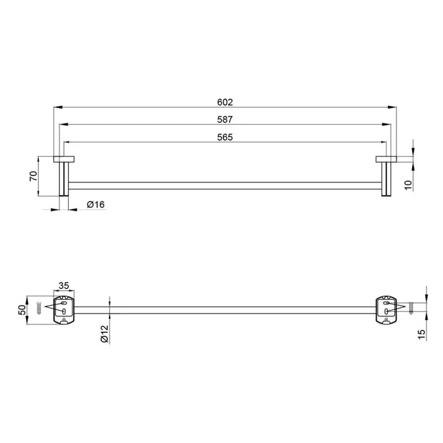 Тримач для рушників Qtap Liberty BLM 1124