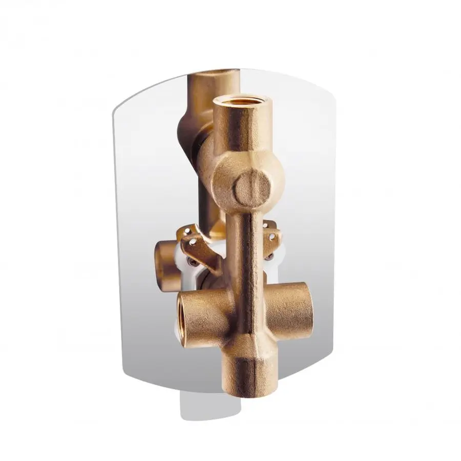 Змішувач прихованого монтажу для душу Qtap Slavonice 6242103C для двох споживачів