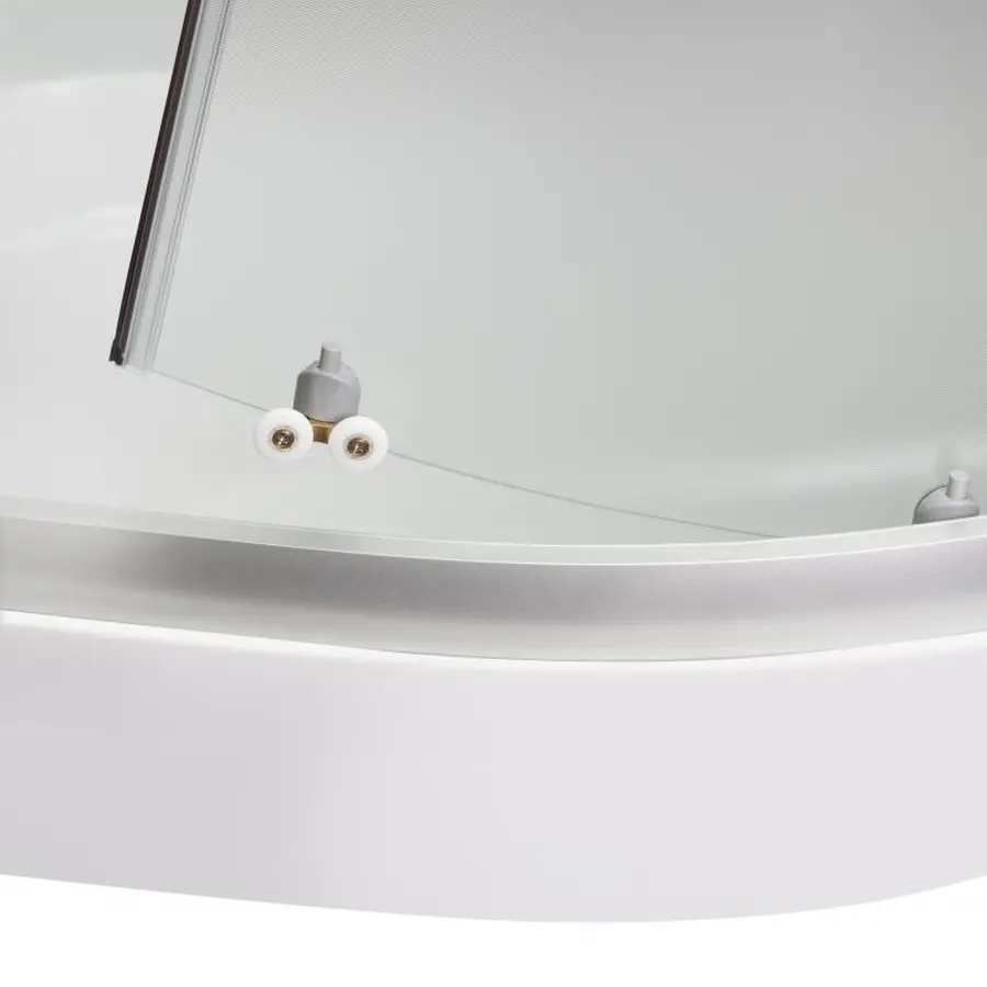 Душовий бокс Lidz Tani SB80x80.SAT.LOW.FB, скло Fabric 4 мм