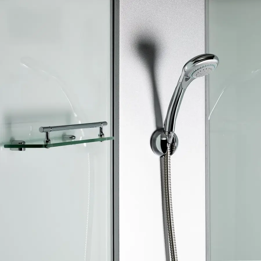 Душовий бокс Lidz Tani SB80x80.SAT.LOW.FB, скло Fabric 4 мм