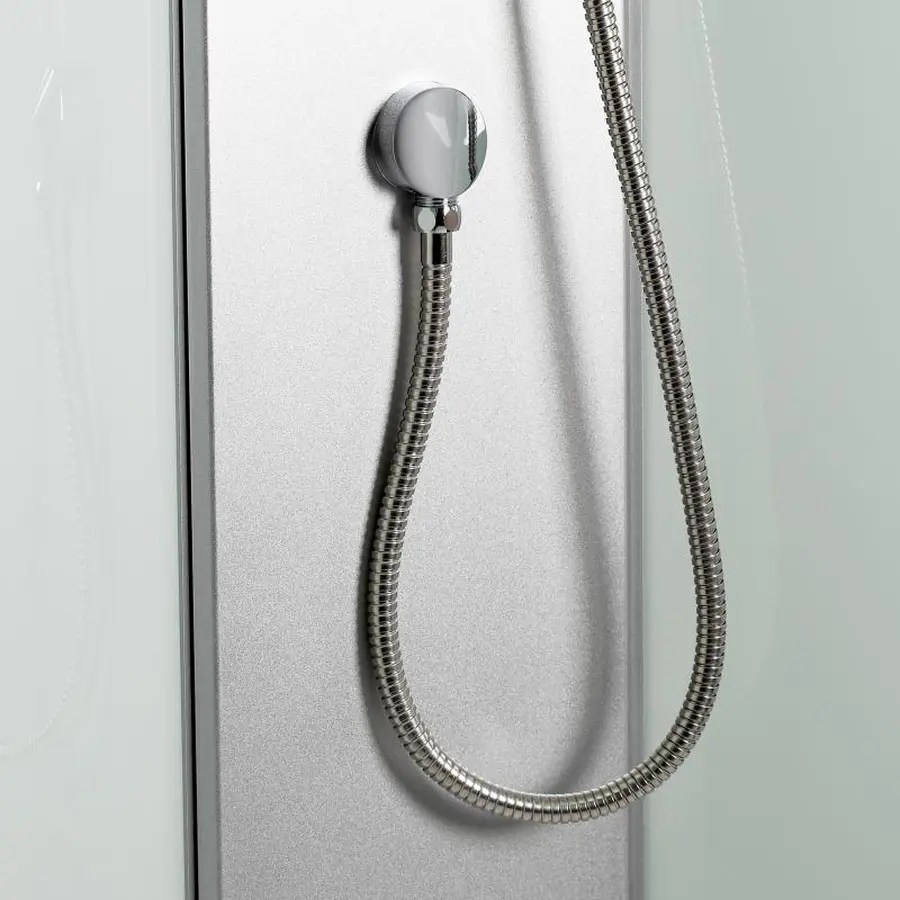 Душовий бокс Lidz Tani SB80x80.SAT.LOW.FB, скло Fabric 4 мм