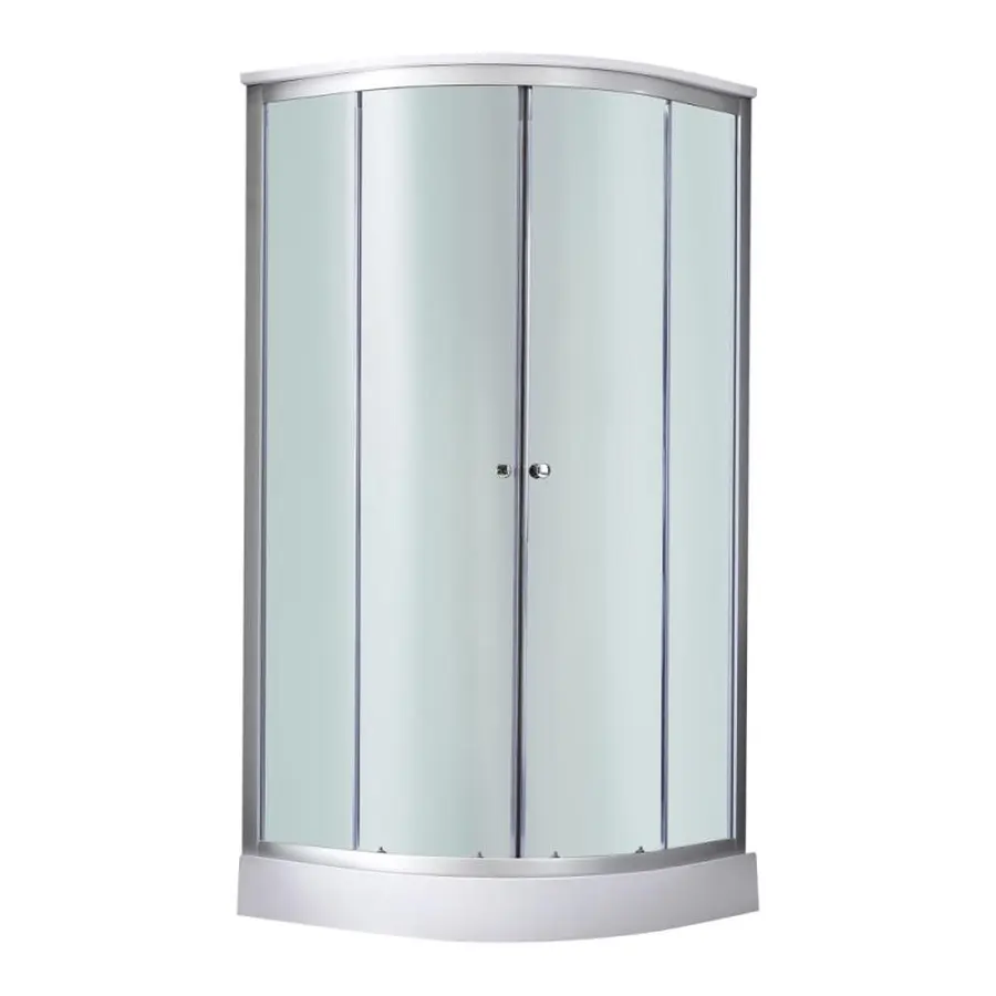 Душовий бокс Lidz Tani SB80x80.SAT.LOW.FB, скло Fabric 4 мм