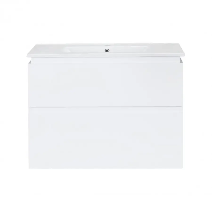 Комплект Qtap Albatross 810х725х460 White тумба підвісна + раковина урізна QT0172TP800D3080CW