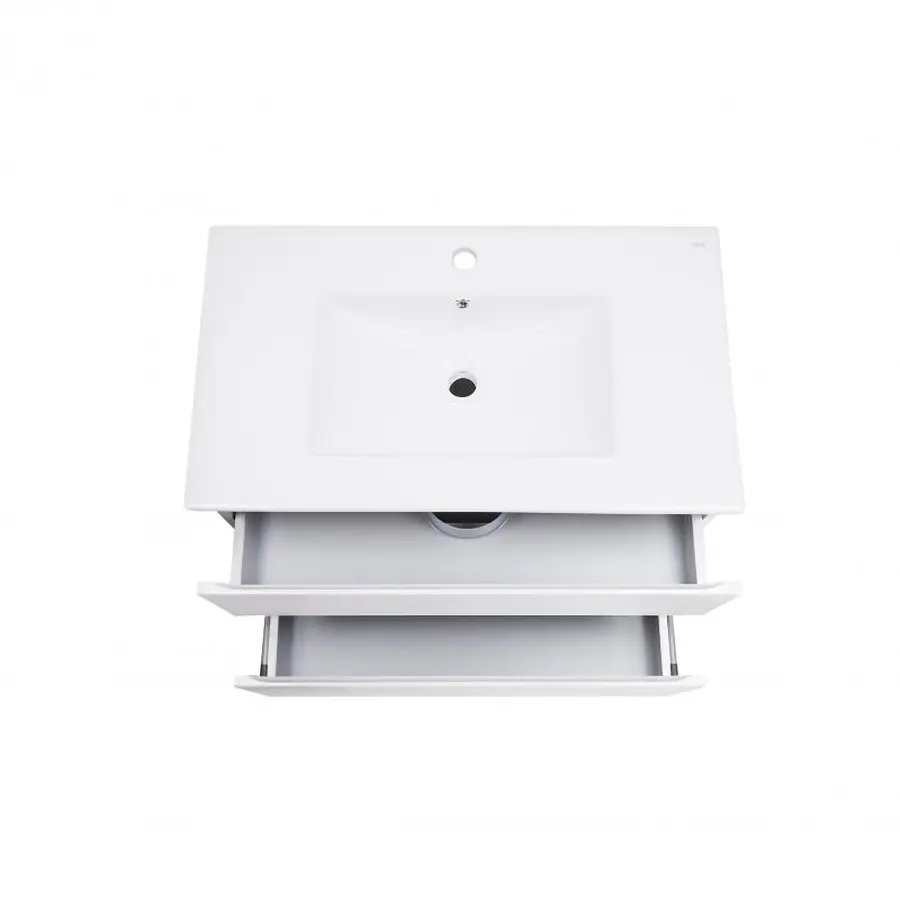 Комплект Qtap Albatross 810х725х460 White тумба підвісна + раковина урізна QT0172TP800D3080CW