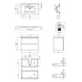 Комплект Qtap Tern 800х580х437 Matt black тумба підвісна + раковина урізна QT1772TPL8023080CMB