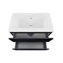 Комплект Qtap Tern 800х580х437 Matt black тумба підвісна + раковина урізна QT1772TPL8023080CMB