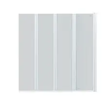 Штора на ванну Qtap Gemini WHI401314RP6 скло Pear 6 мм, 130x140 см