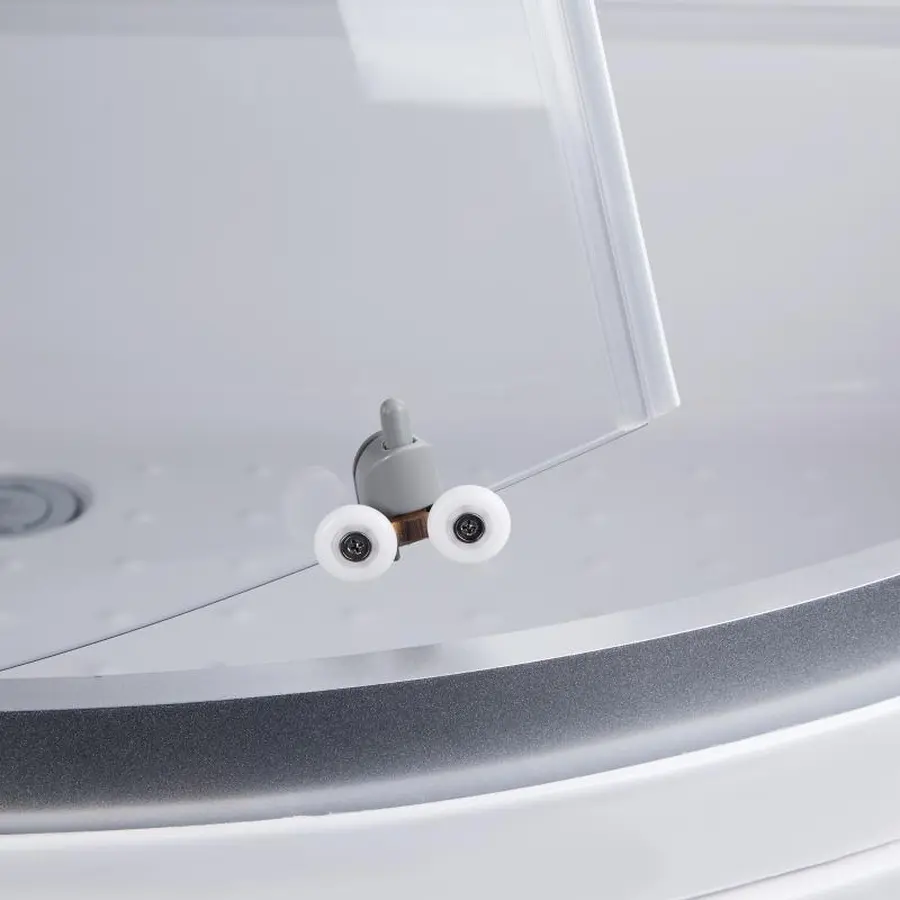 Душова кабіна Lidz Wieza SC90x90.SAT.MID.L, скло Linie 4 мм