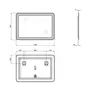Дзеркало Qtap Swan 1000х700 з LED-підсвічуванням QT1678141470100W