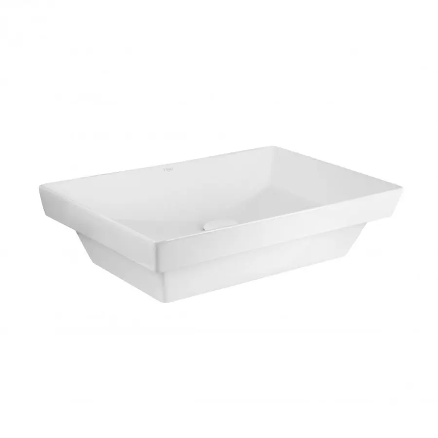 Раковина Qtap Crow 558х372х145 White з донним клапаном QT0511L739W