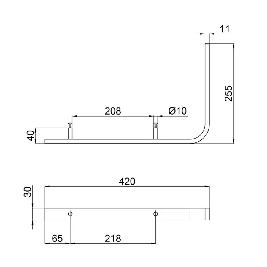 Тримач для рушників Qtap QT66FL8130AMB