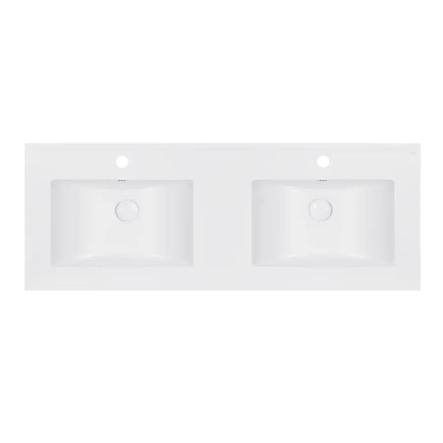 Раковина подвійна Qtap Albatross ED 1200х460х180 White з донним клапаном QT01119120EDW