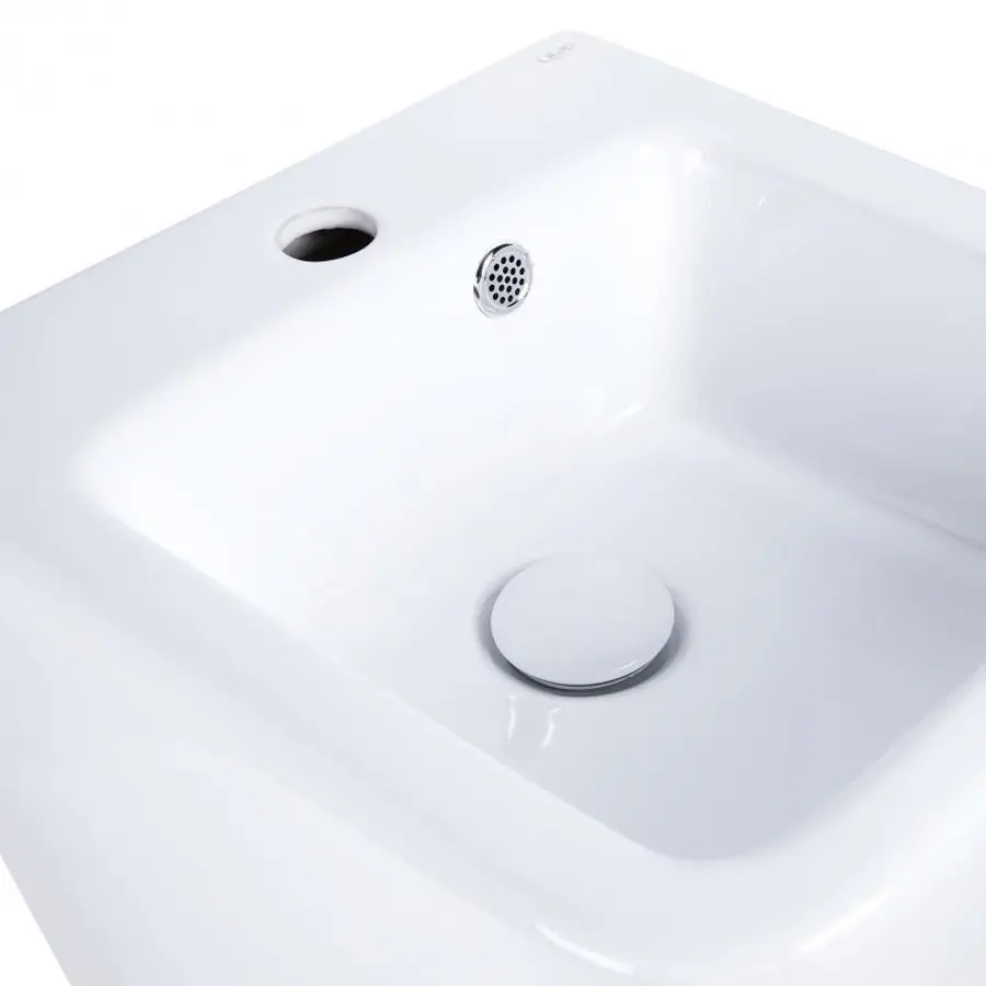 Раковина підвісна моноблок Qtap Tern 370х410х400 White з донним клапаном QT1711G808W