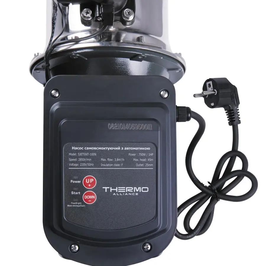 Насос поверхневий самовсмоктувальний з термодатчиком Thermo Alliance SJETS-100NT 0,75 кВт