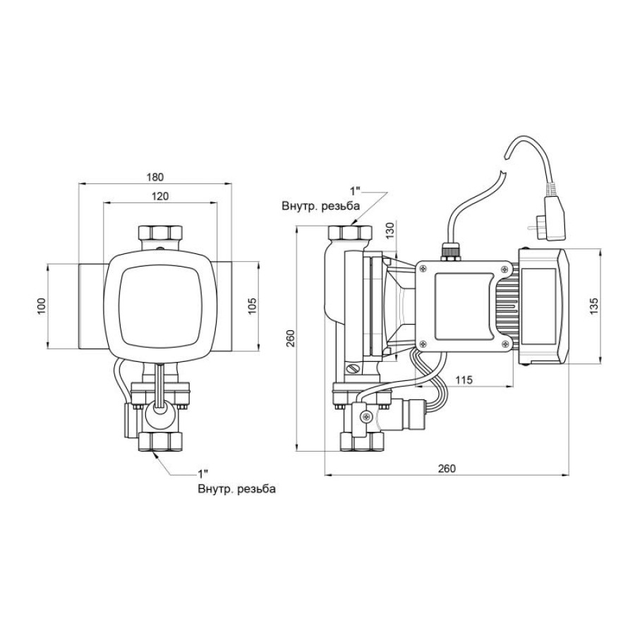 Насос для підвищення тиску Thermo Alliance SCPMN-600N 0,6 кВт