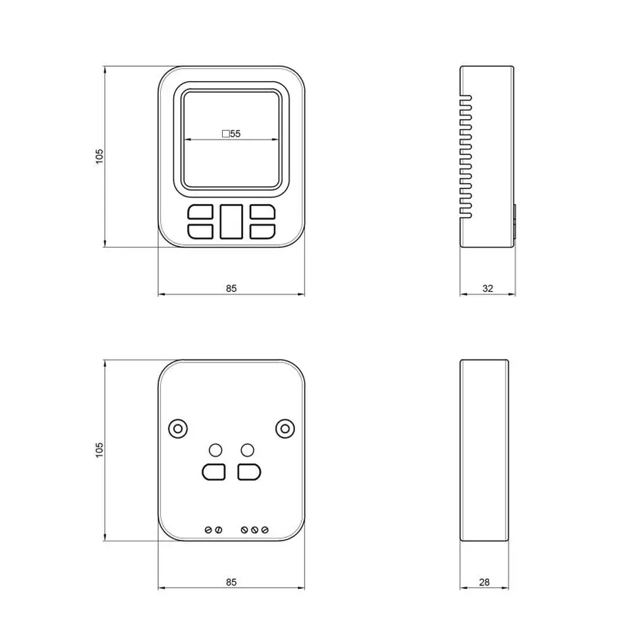 Тижневий програмований термостат Airfel RF