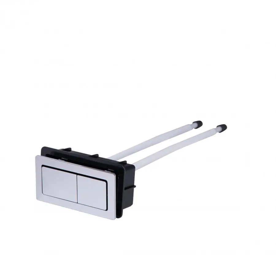 Qtap GB комплект арматури для бачка унітазу з подвійною круглою кнопкою змиву 4,8 см та клапаном нижньої подачі води, 3/6L CHR