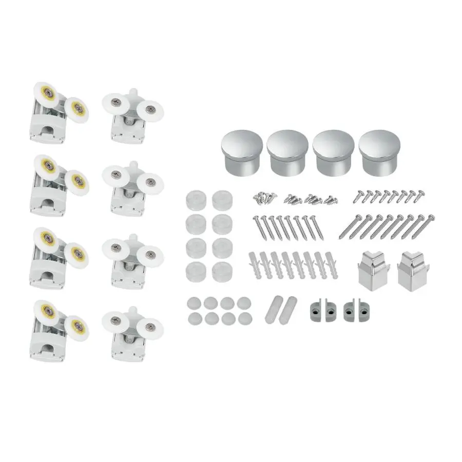 Набір Qtap душова кабіна Presto New CRM1099SC5 Clear 2020х900х900 мм + піддон Tern 309912C 90x90x12 см з сифоном