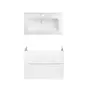 Комплект Qtap тумба підвісна Scorpio 800х585х460 мм White + раковина урізна Albatross 01 QT71SC43973